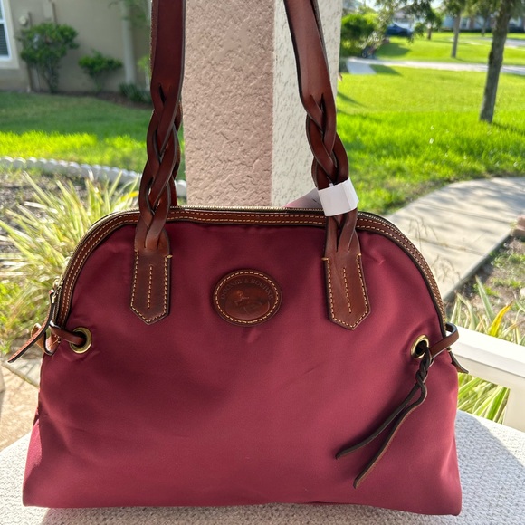 Dooney and Bourke Burgundy Handbag - Picture 1 of 11